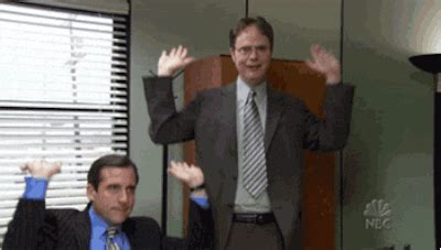 the office gif celebrate.